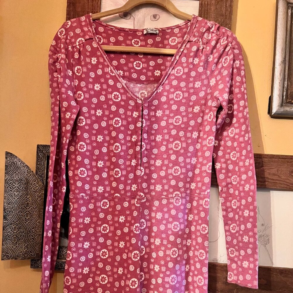 Free People One Piece Pink Floral Pajamas - Size Small - New with Tags